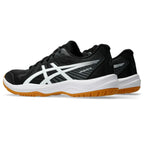 Asics Upcourt 6 - Black/White - Heren Hockeyschoen