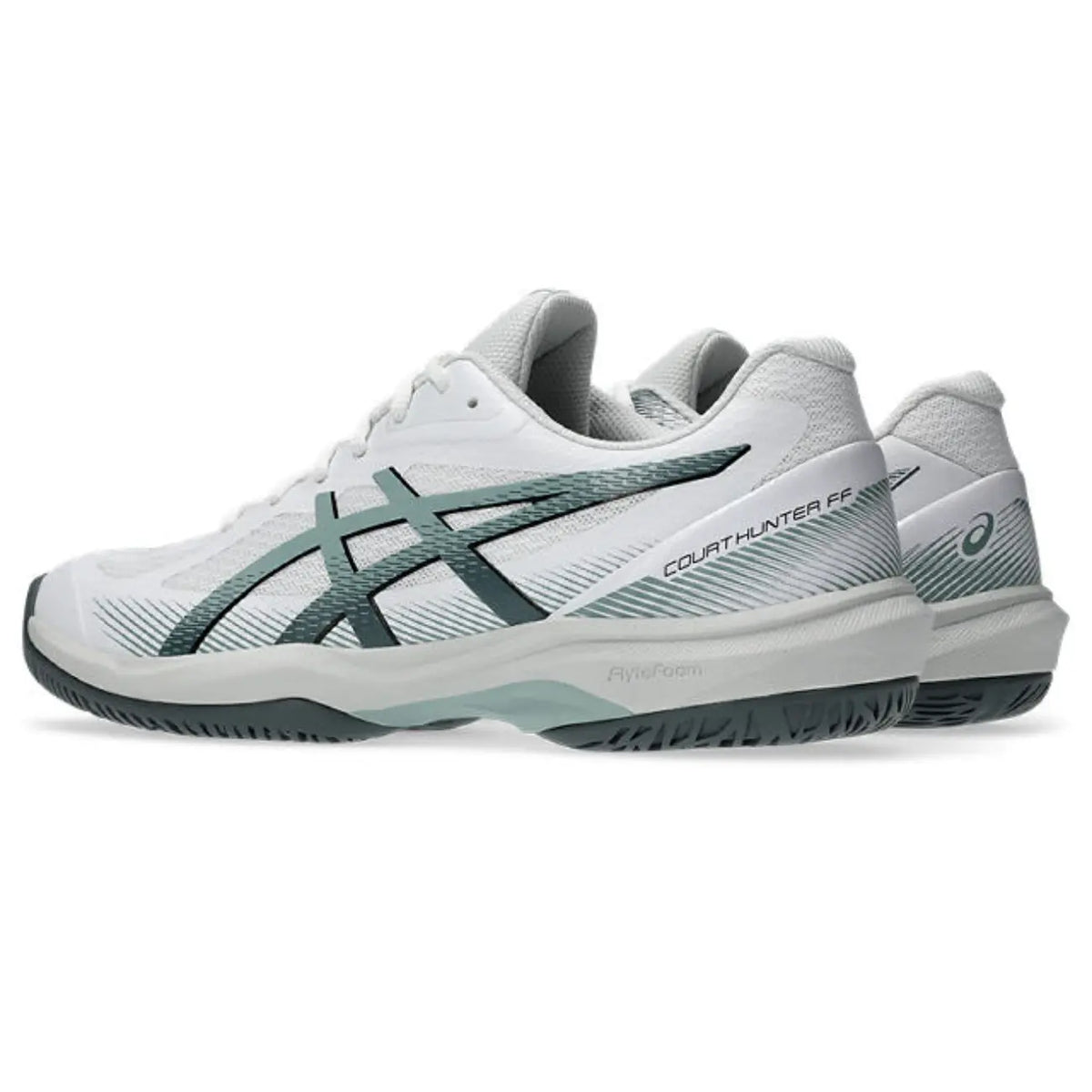 Asics Court Hunter FF - White/Ocean Haze - Heren Hockeyschoen