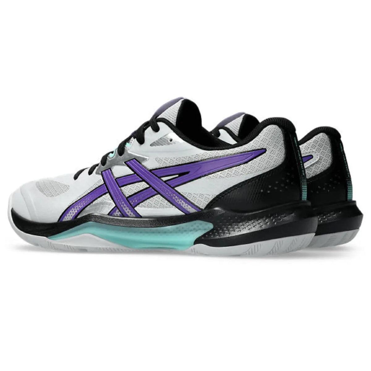 Asics GEL-Tactic 13 - Concrete/Radiant Amethyst - Heren Hockeyschoen