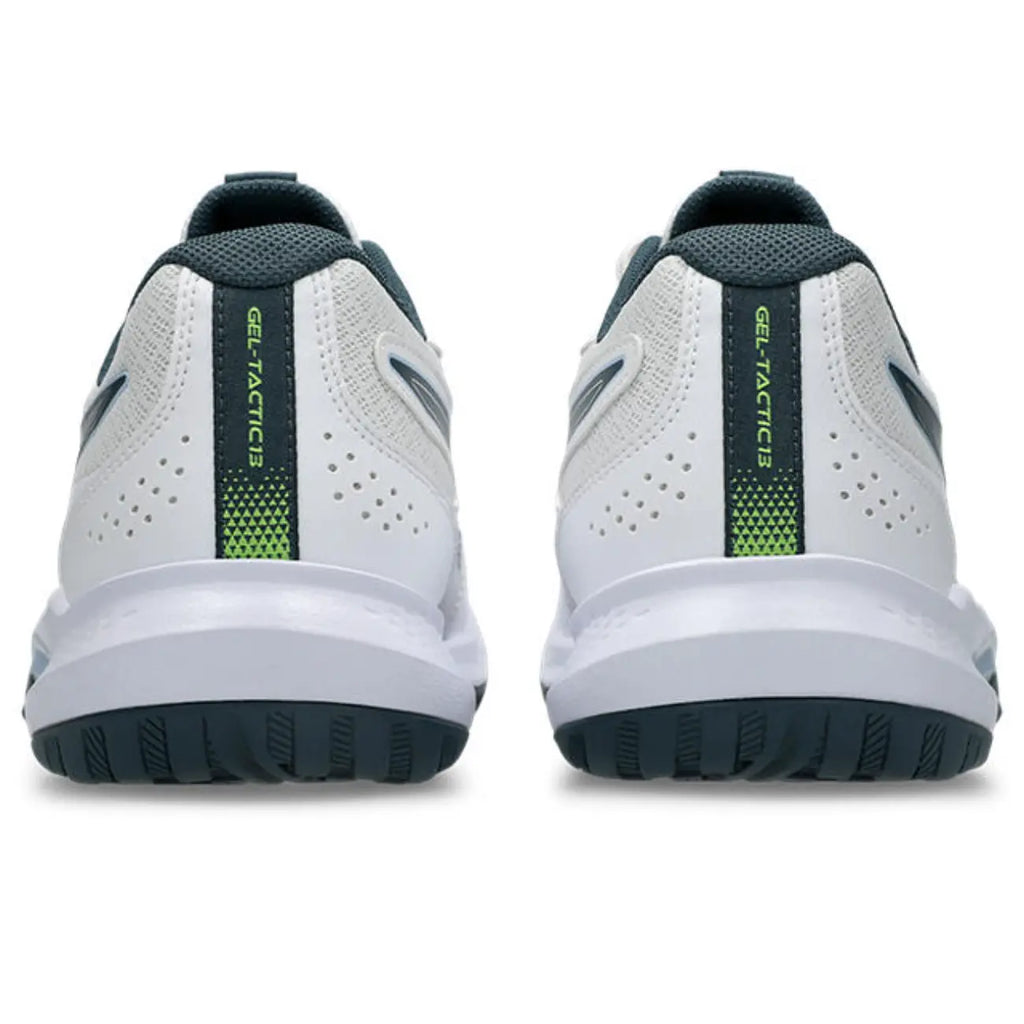 Asics GEL-Tactic 13 - White/Raw Indigo - Heren Hockeyschoen