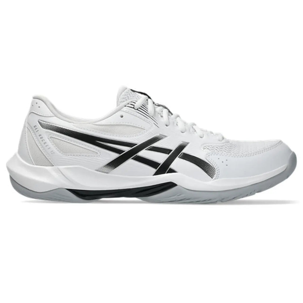 Asics GEL-Rocket 12 - White/Black - Heren Hockeyschoen