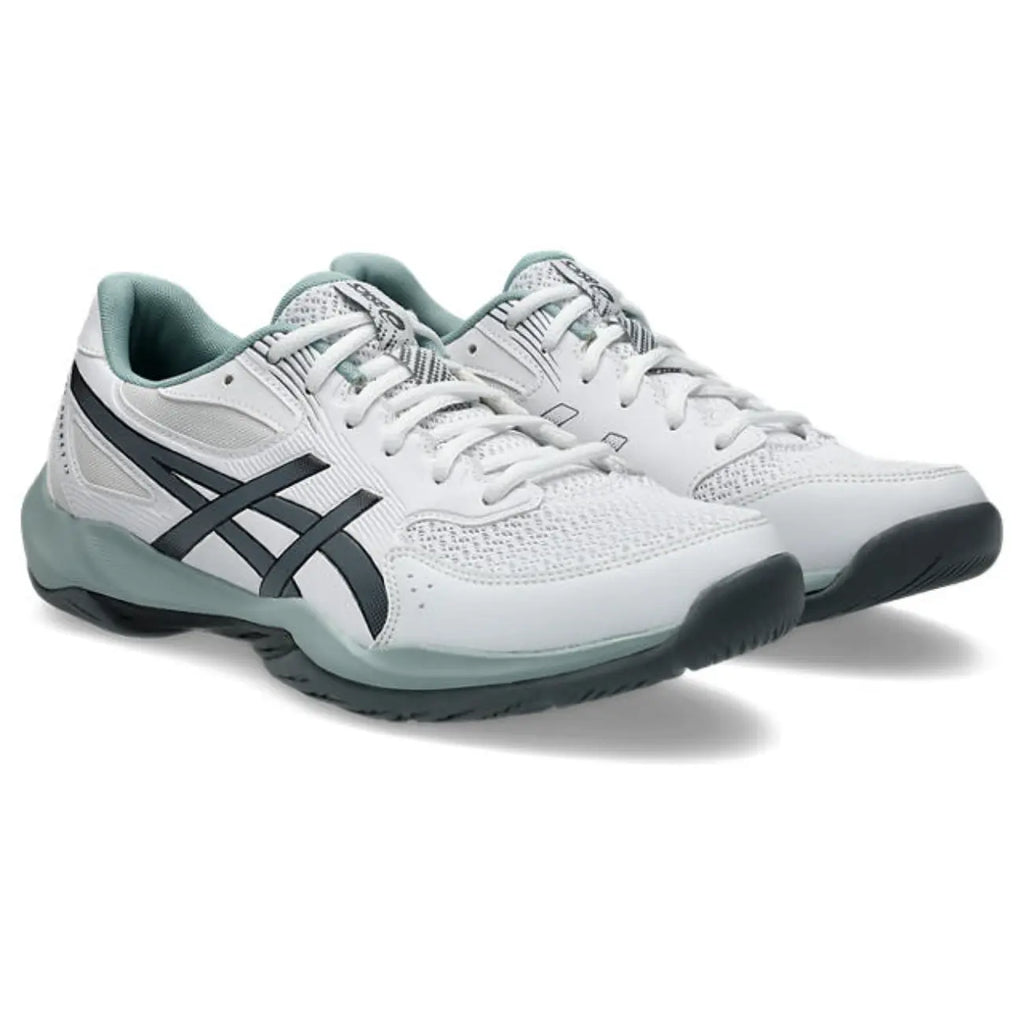Asics GEL-Rocket 12 - White/Steel Grey - Heren Hockeyschoen