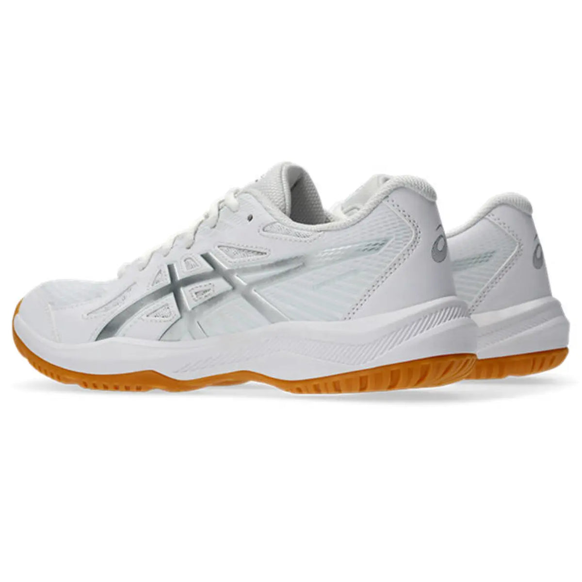 Asics Upcourt 6 - White/Pure Silver - Dames Hockeyschoen