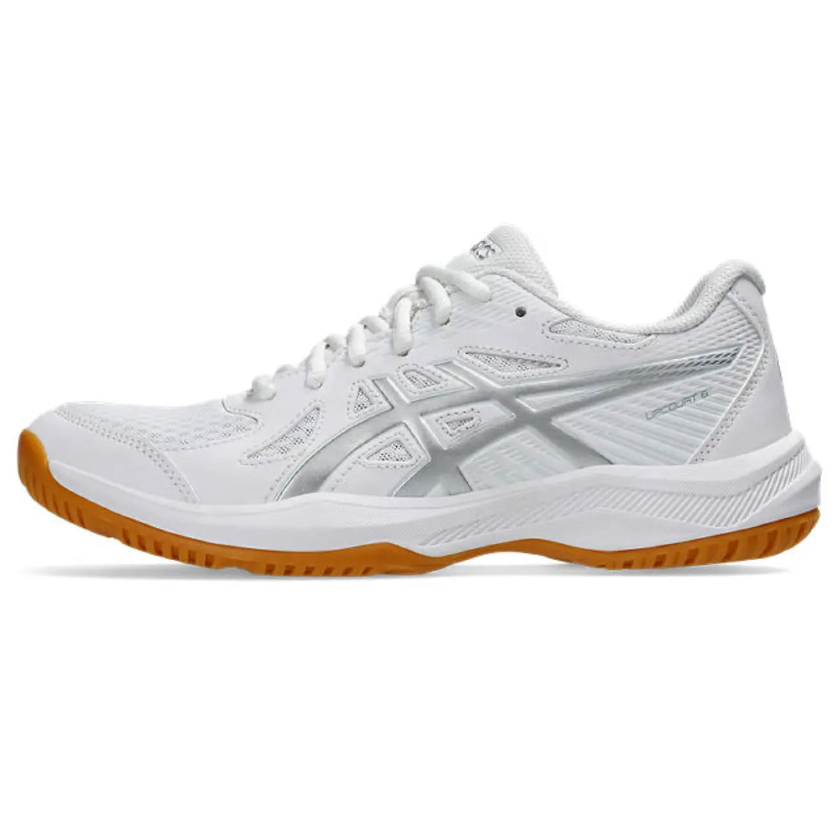 Asics Upcourt 6 - White/Pure Silver - Dames Hockeyschoen