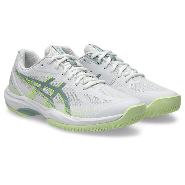 Asics Court Hunter FF - White/Ocean Haze - Dames Hockeyschoen