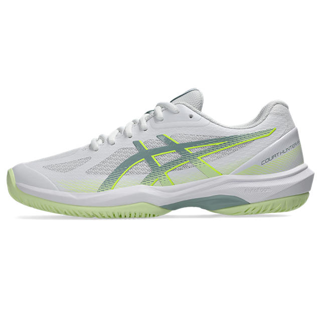 Asics Court Hunter FF - White/Ocean Haze - Dames Hockeyschoen