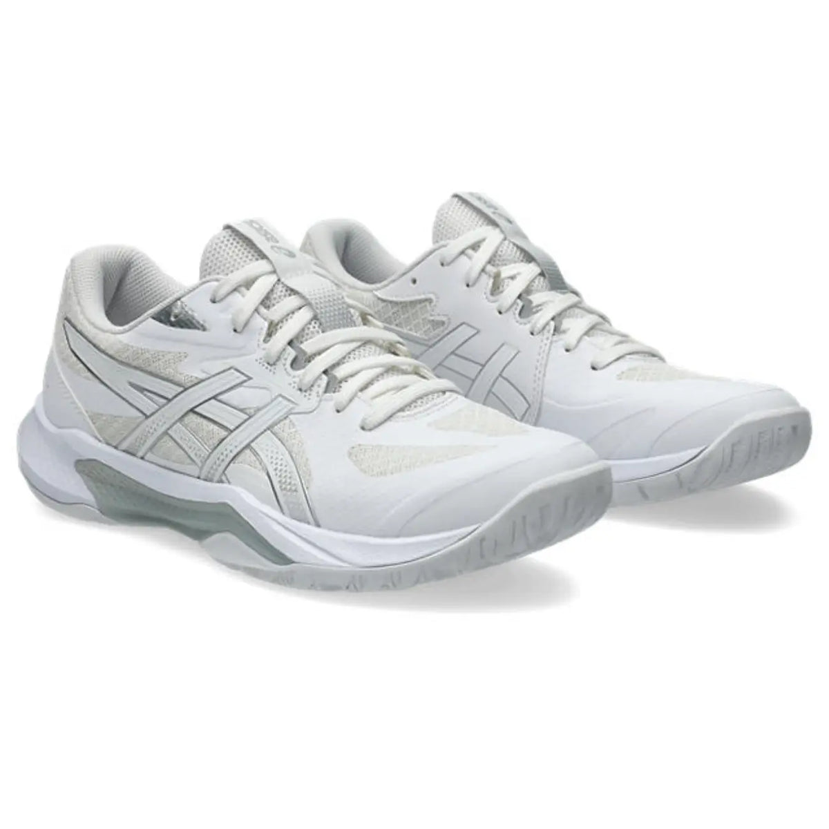 Asics GEL-Tactic 13 - White/Pure Silver - Dames Hockeyschoen