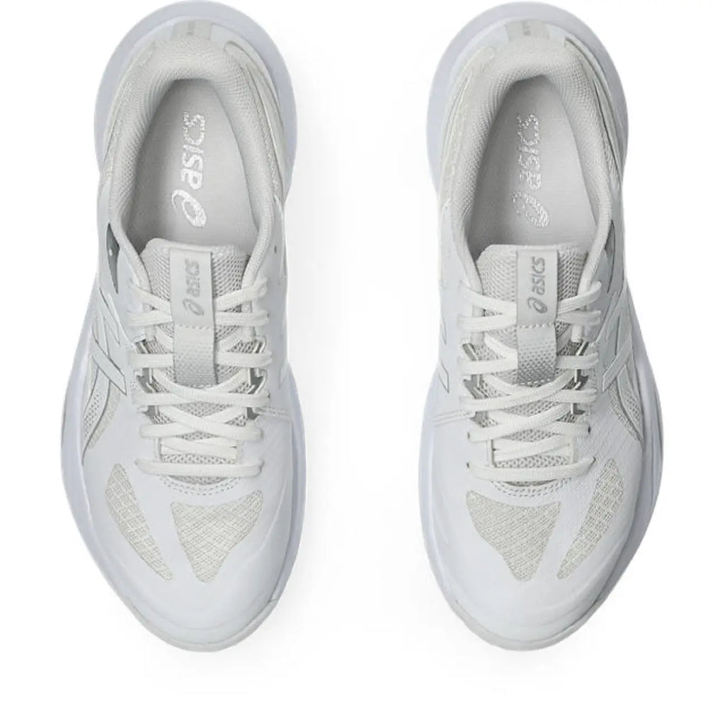 Asics GEL-Tactic 13 - White/Pure Silver - Dames Hockeyschoen
