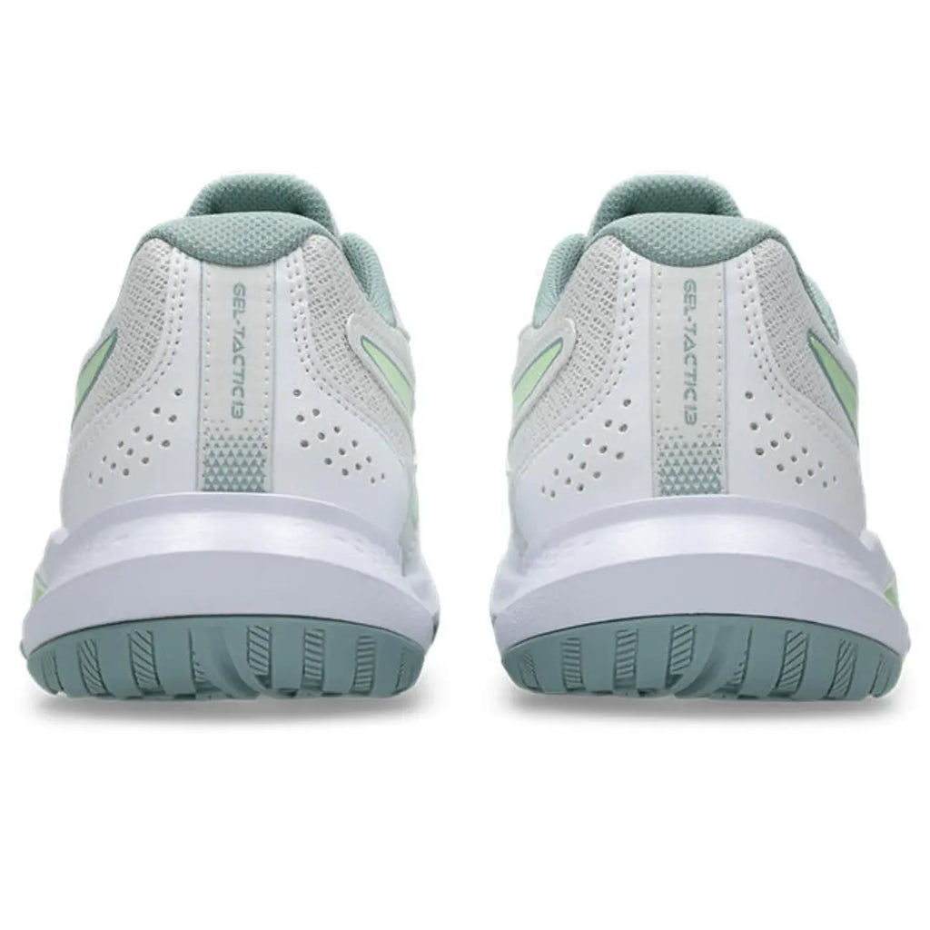 Asics GEL-Tactic 13 - White/Illuminate Yellow - Dames Hockeyschoen