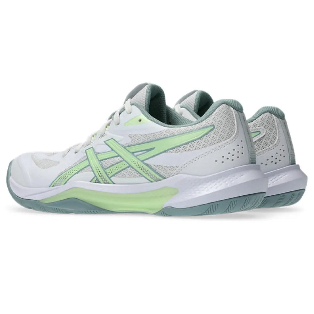 Asics GEL-Tactic 13 - White/Illuminate Yellow - Dames Hockeyschoen