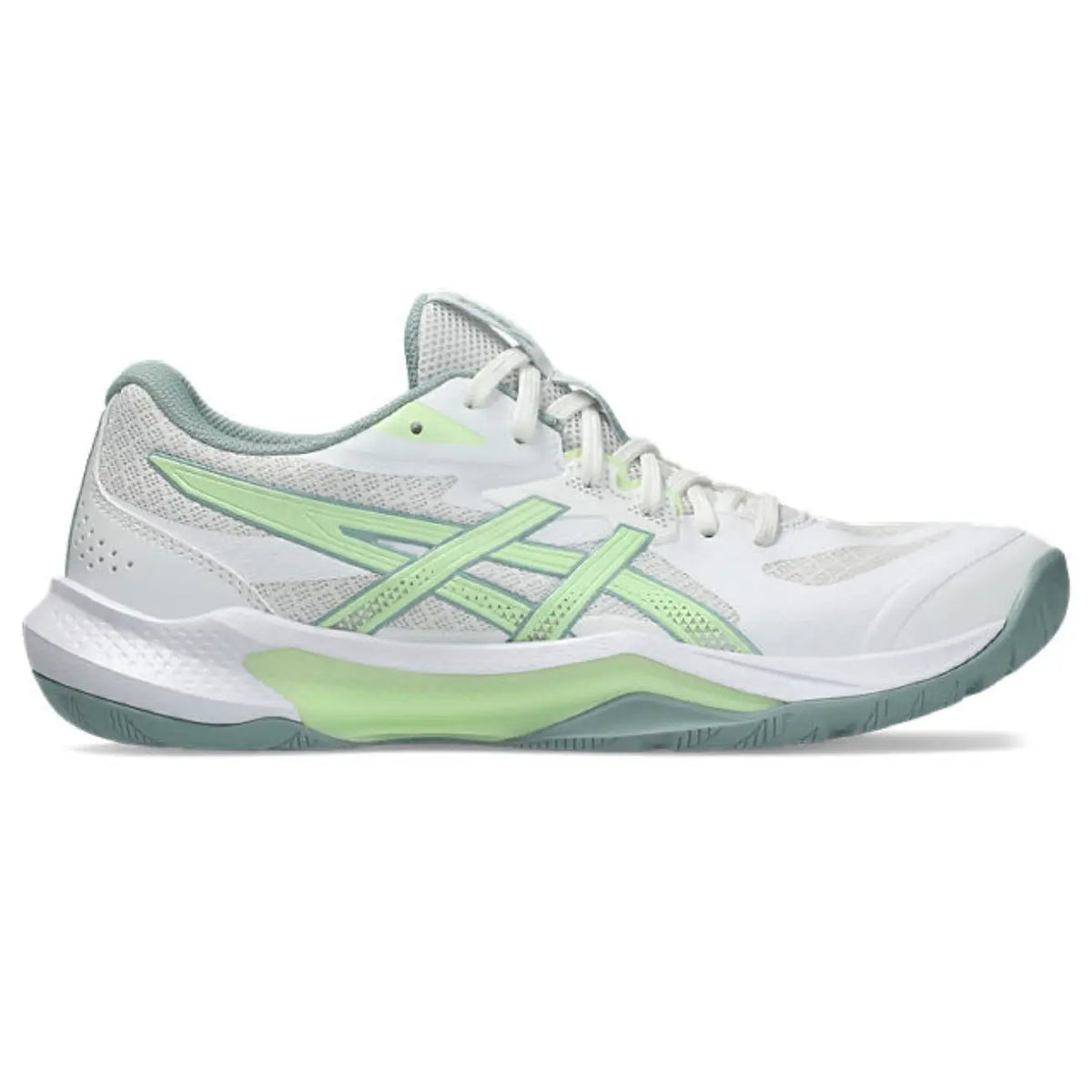 Asics GEL-Tactic 13 - White/Illuminate Yellow - Dames Hockeyschoen