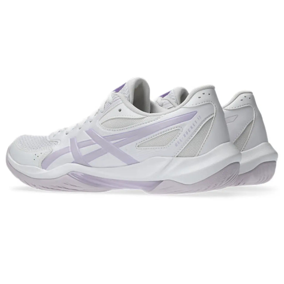 Asics GEL-Rocket 12 - White/Dahlia - Dames Hockeyschoen
