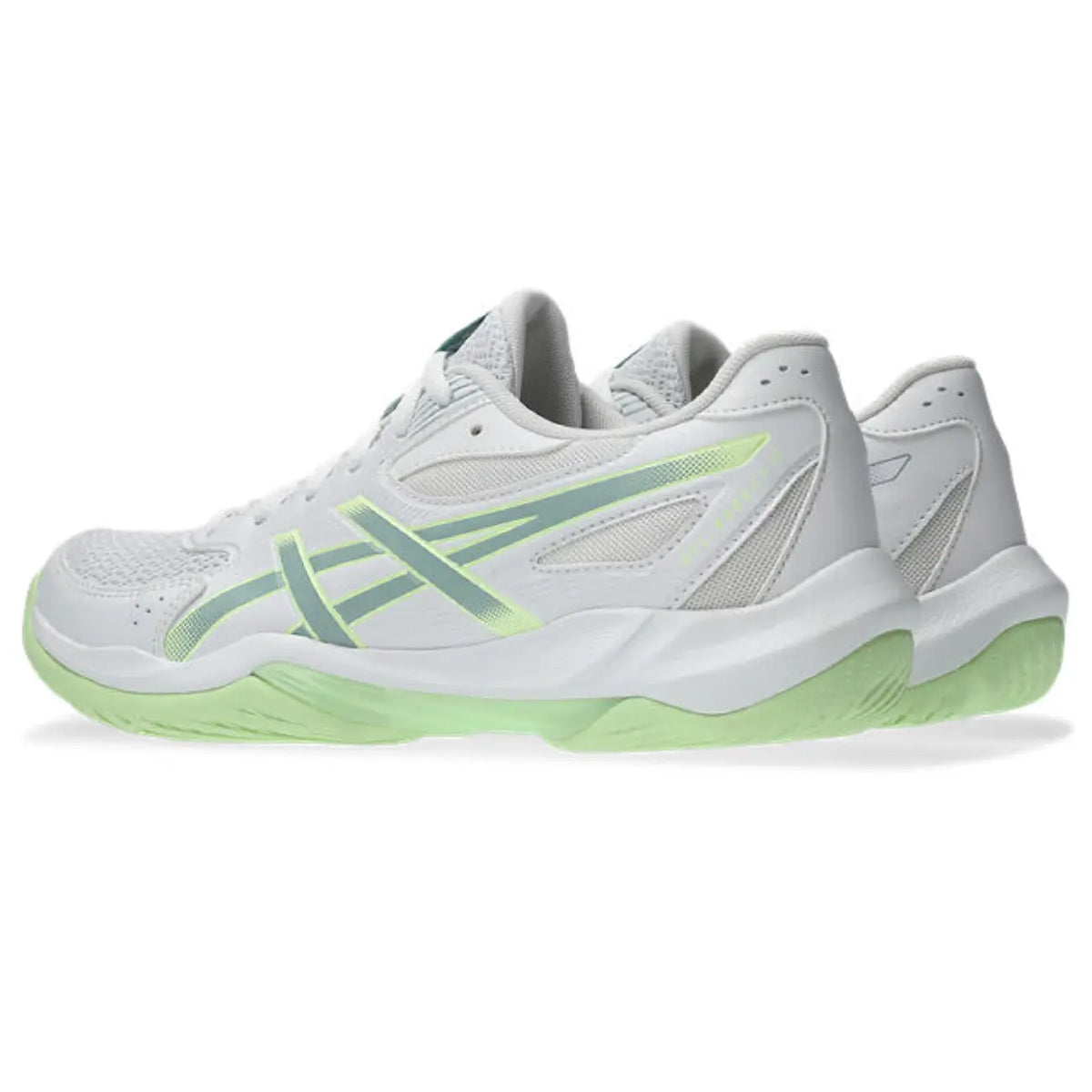 Asics GEL-Rocket 12 - White/Ocean Haze - Dames Hockeyschoen