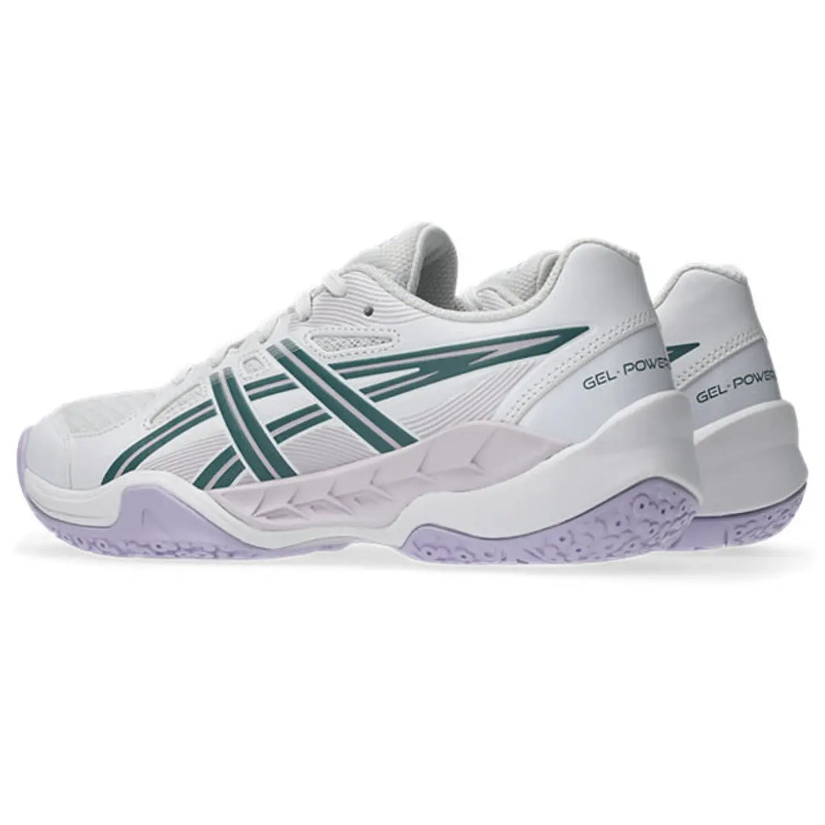 Asics GEL-Powerbreak GS - White/Foggy Teal - Junior Hockeyschoen