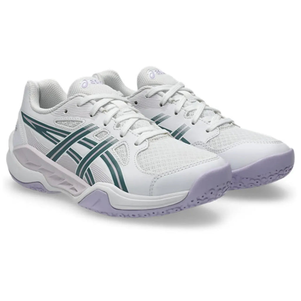 Asics GEL-Powerbreak GS - White/Foggy Teal - Junior Hockeyschoen