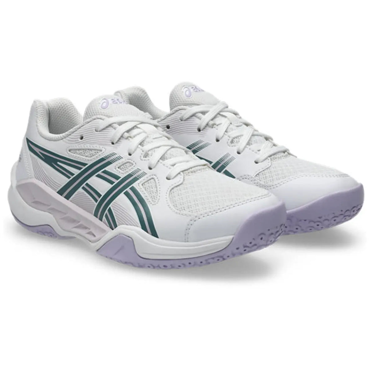 Asics GEL-Powerbreak GS - White/Foggy Teal - Junior Hockeyschoen