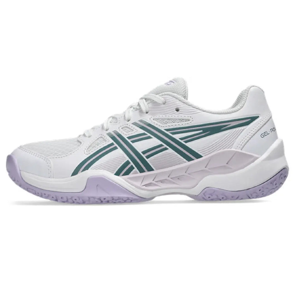 Asics GEL-Powerbreak GS - White/Foggy Teal - Junior Hockeyschoen