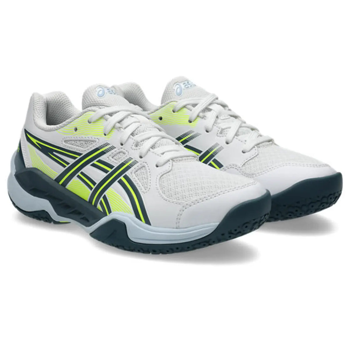 Asics GEL-Powerbreak GS - White/Raw Indigo - Junior Hockeyschoen