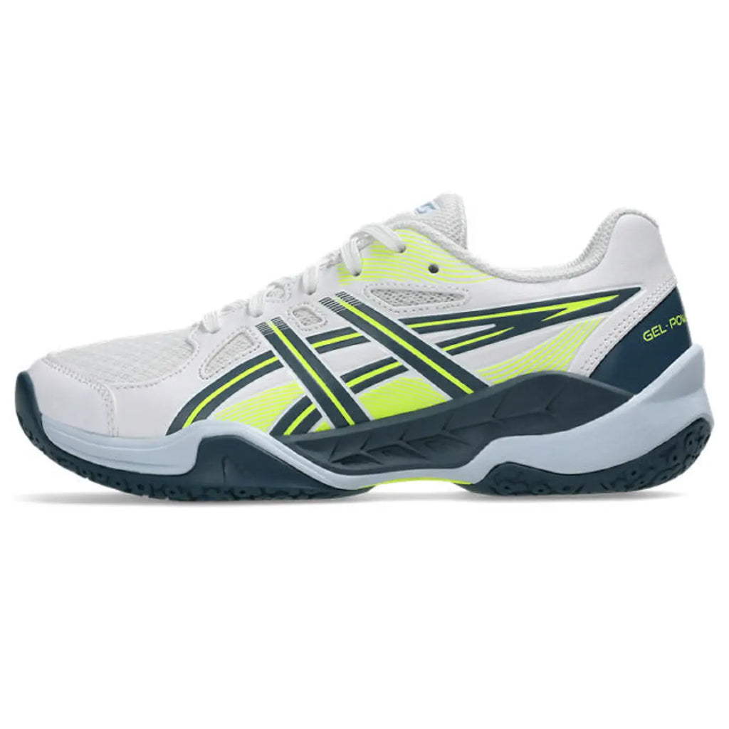 Asics GEL-Powerbreak GS - White/Raw Indigo - Junior Hockeyschoen