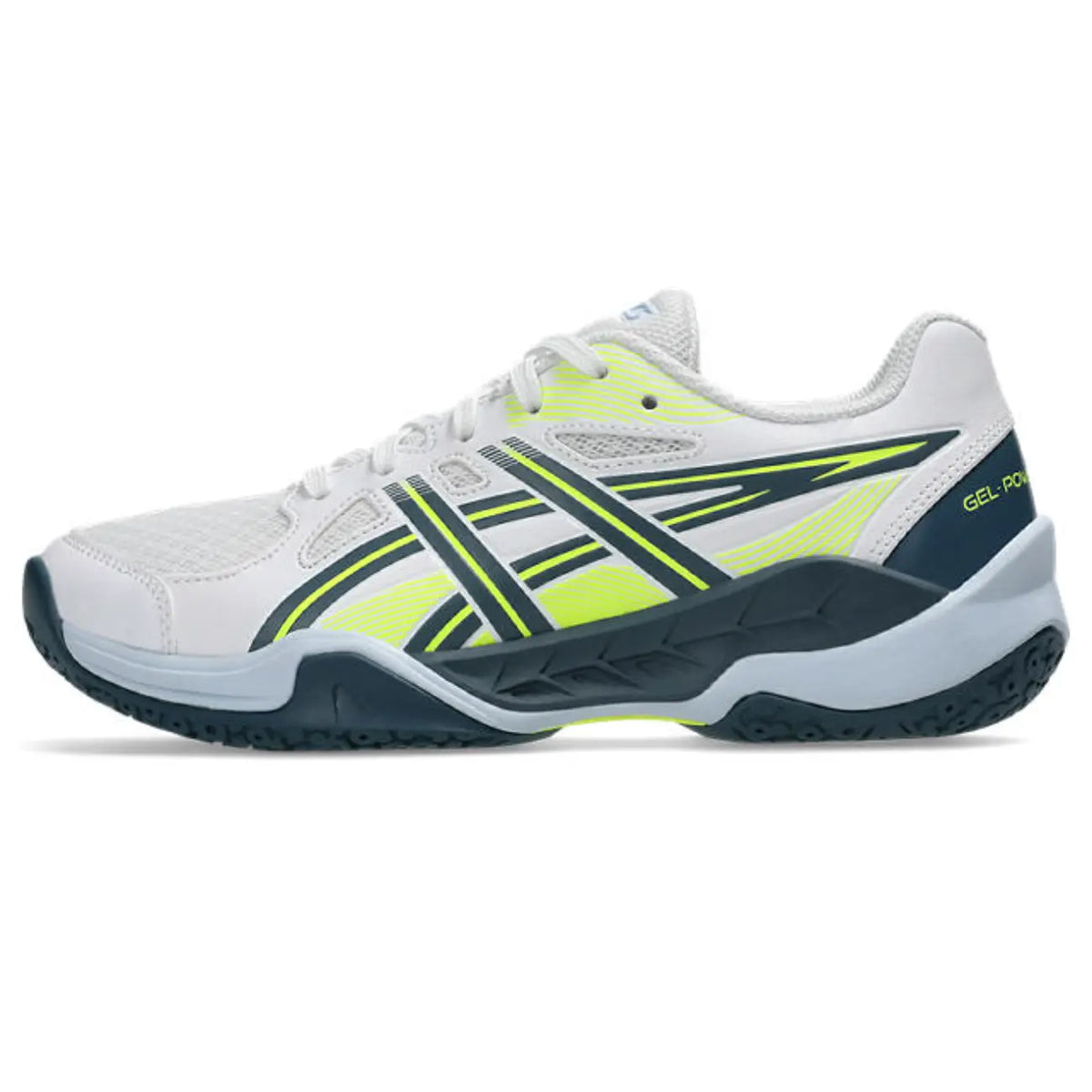 Asics GEL-Powerbreak GS - White/Raw Indigo - Junior Hockeyschoen