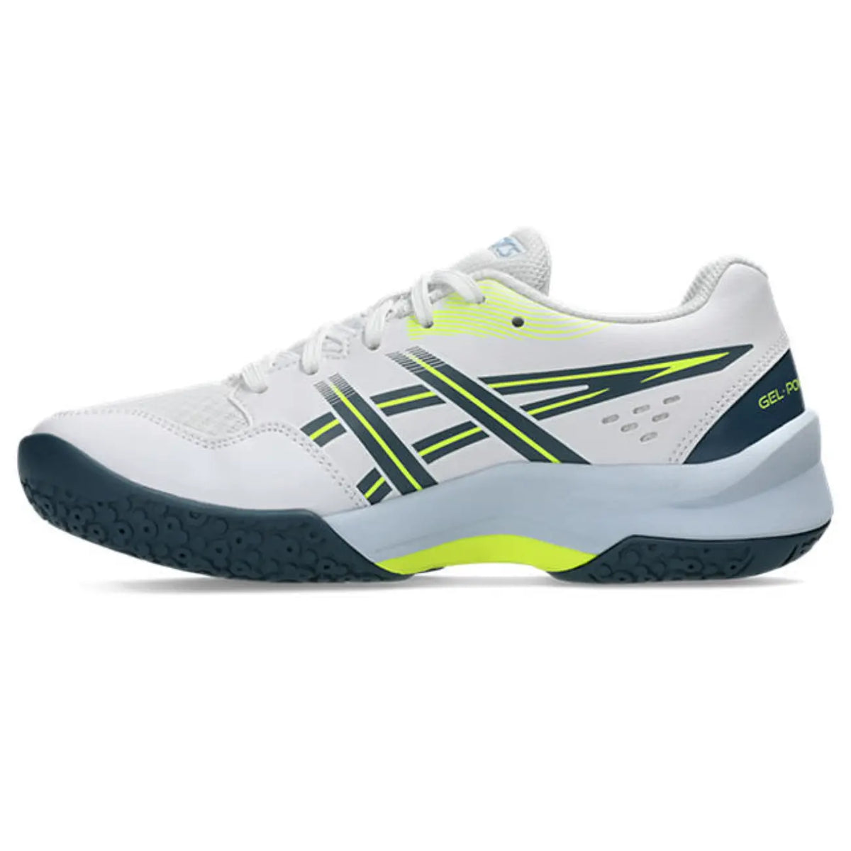 Asics GEL-Powerbreak GS - White/Raw Indigo - Junior Hockeyschoen
