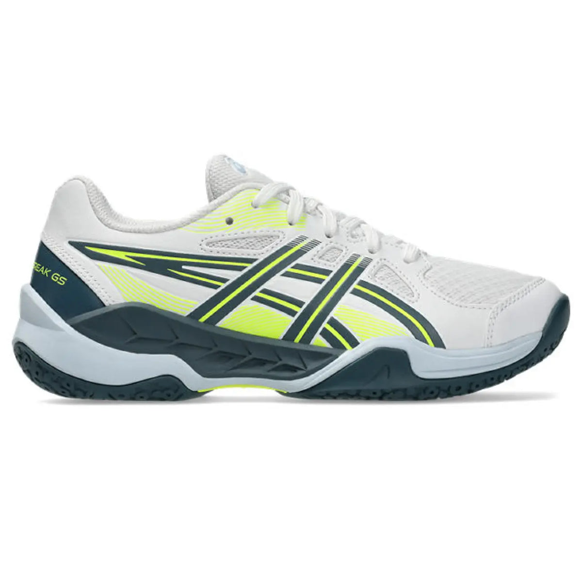 Asics GEL-Powerbreak GS - White/Raw Indigo - Junior Hockeyschoen