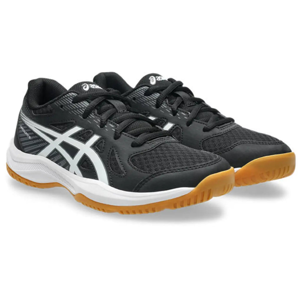 Asics Upcourt 6 GS - Black/White - Junior Hockeyschoen