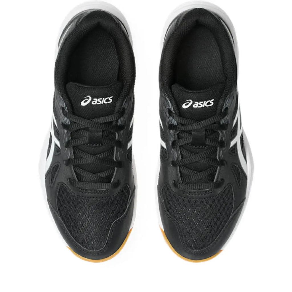 Asics Upcourt 6 GS - Black/White - Junior Hockeyschoen