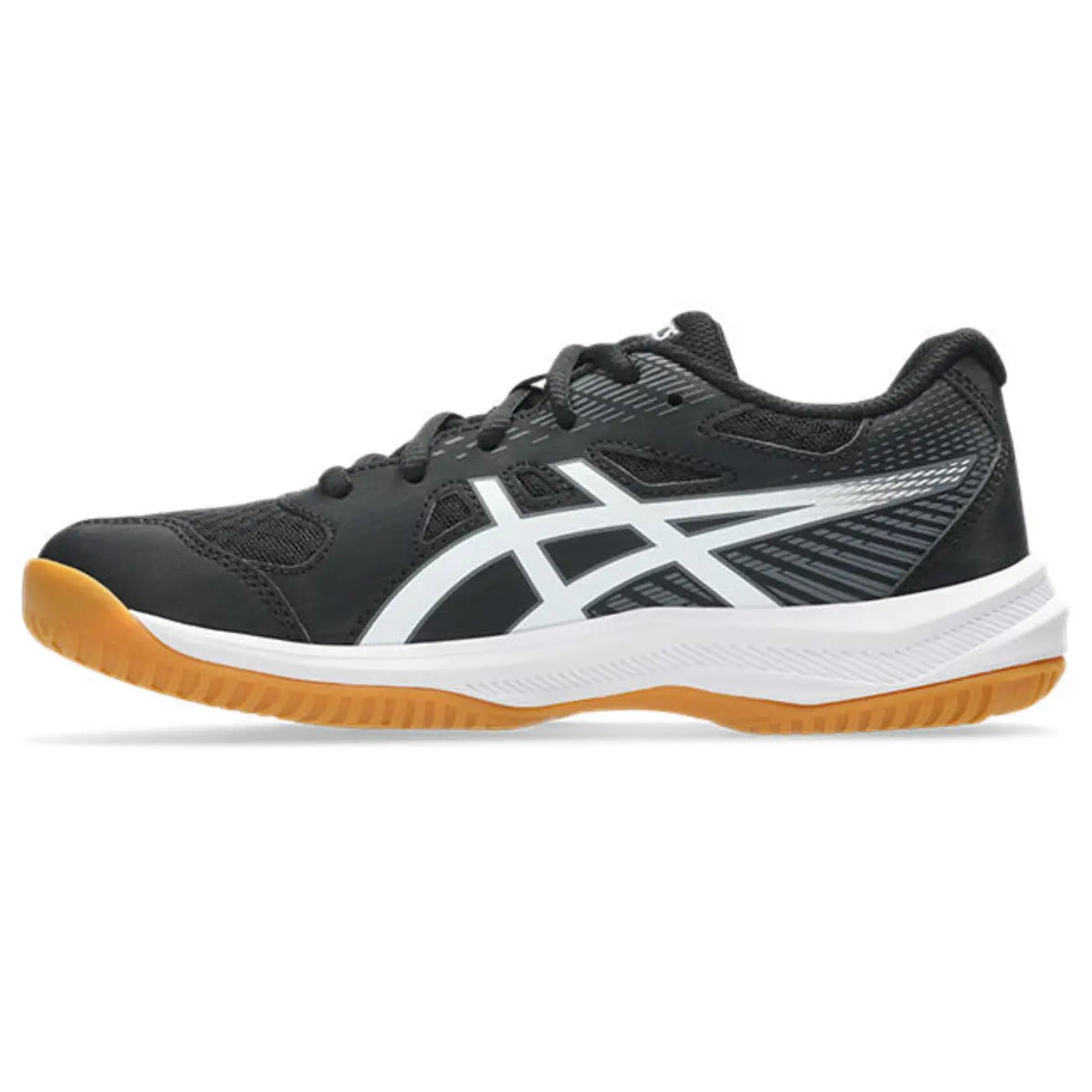 Asics Upcourt 6 GS - Black/White - Junior Hockeyschoen