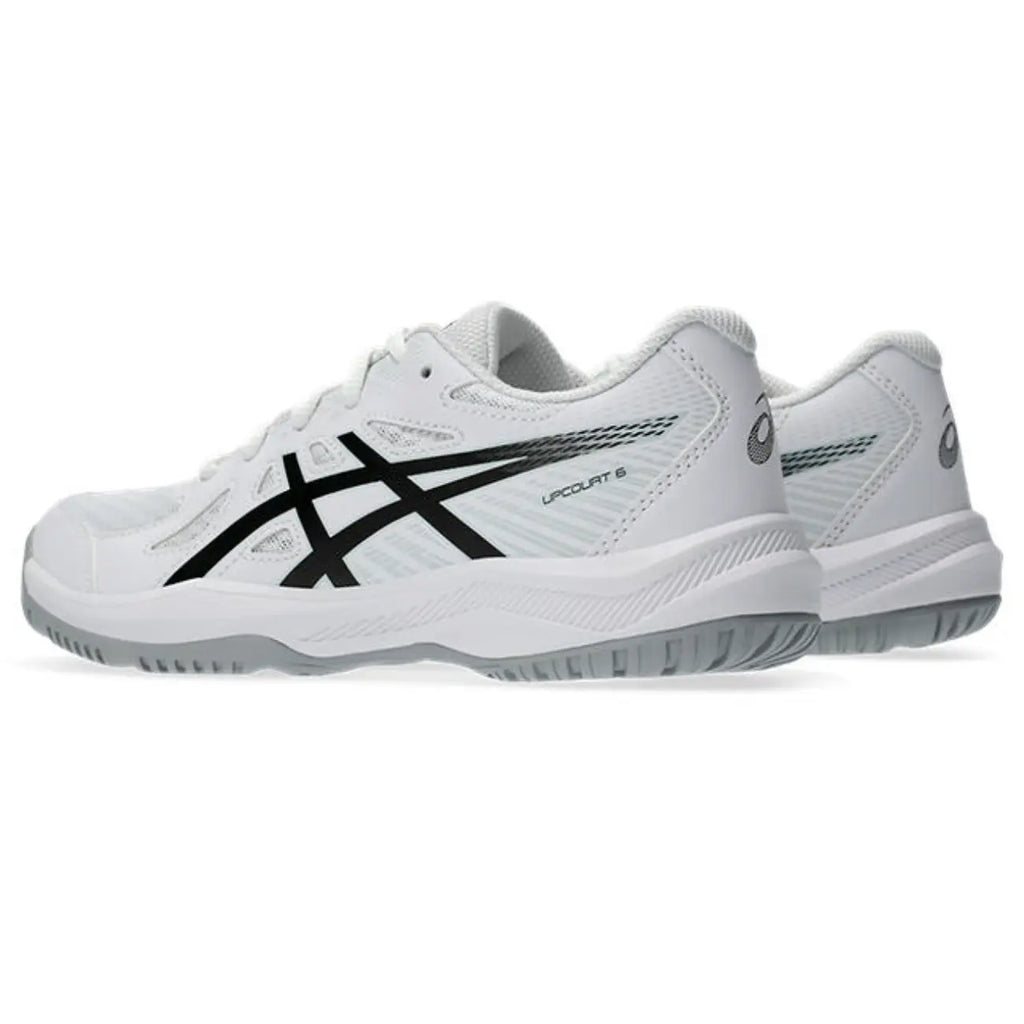 Asics Upcourt 6 GS - White/Black - Junior Hockeyschoen