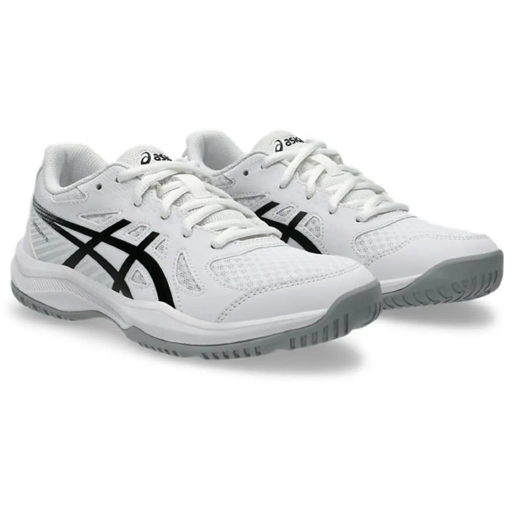 Asics Upcourt 6 GS - White/Black - Junior Hockeyschoen