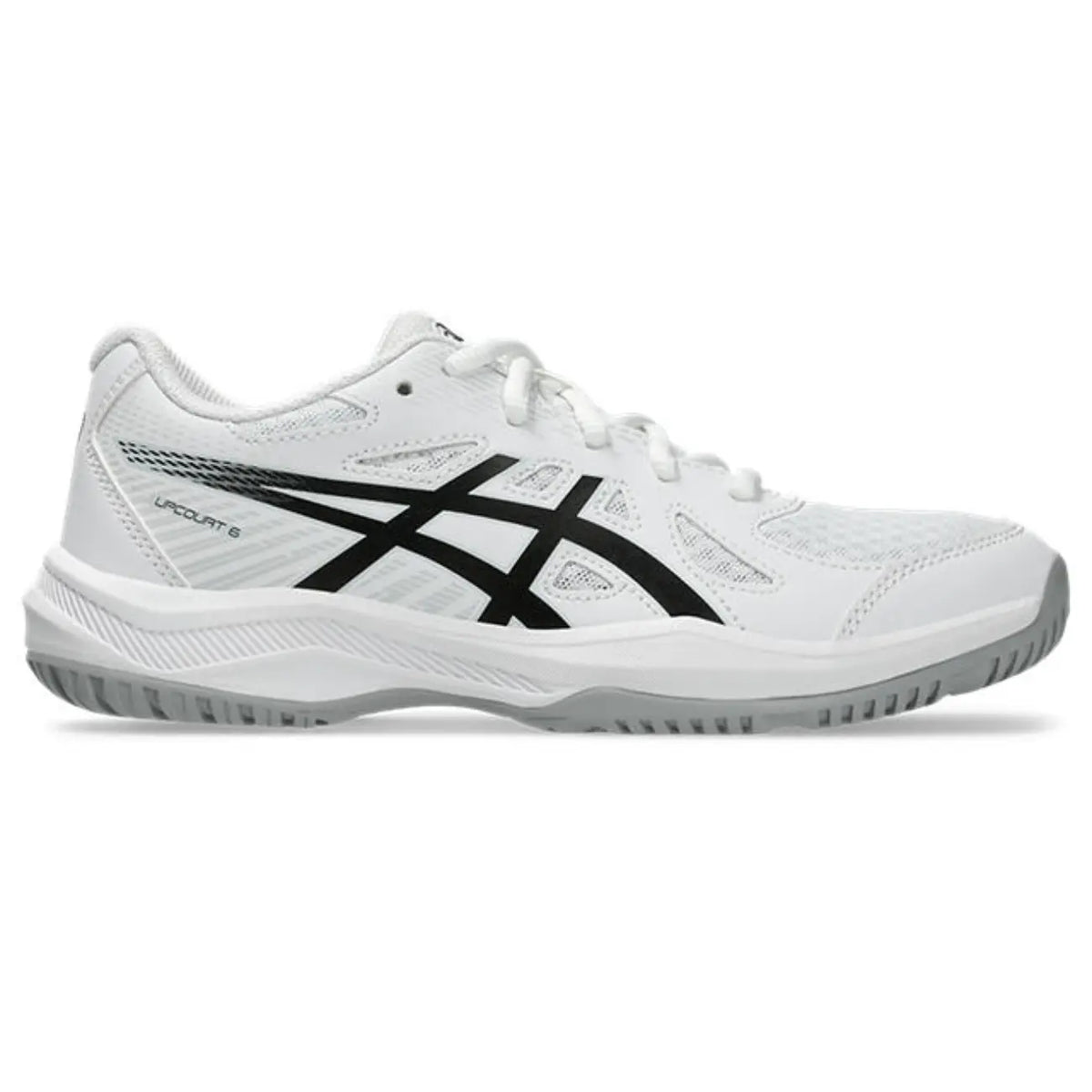 Asics Upcourt 6 GS - White/Black - Junior Hockeyschoen