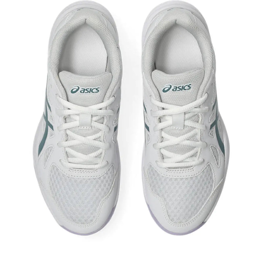 Asics Upcourt 6 GS - White/Foggy Teal - Junior Hockeyschoen