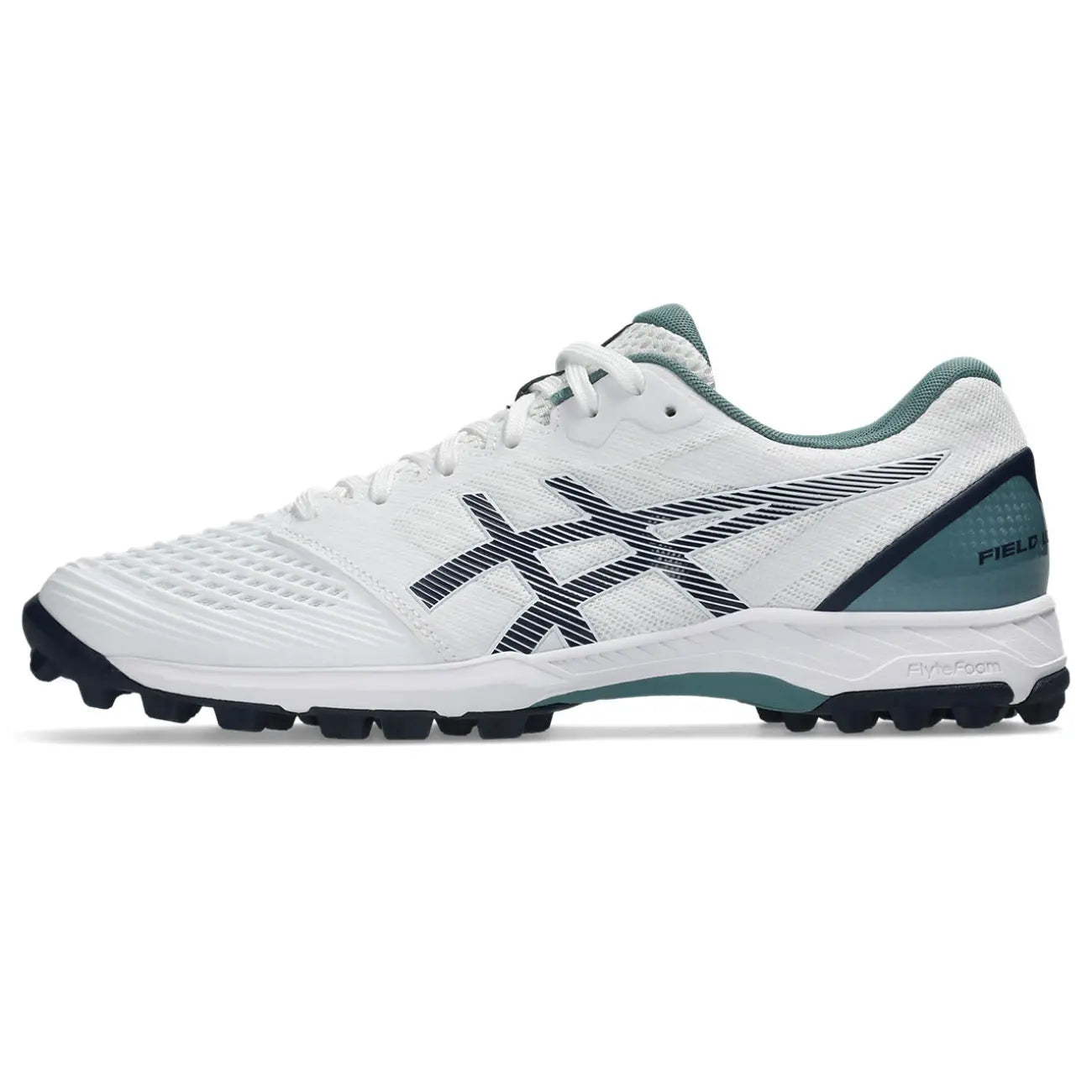 Asics Field Ultimate FF 2 - White/Foggy Teal - Heren Hockeyschoenen