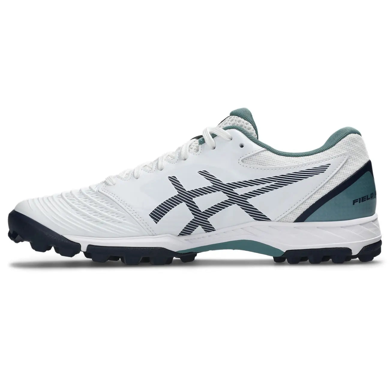 Asics Field Ultimate FF 2 - White/Foggy Teal - Heren Hockeyschoenen