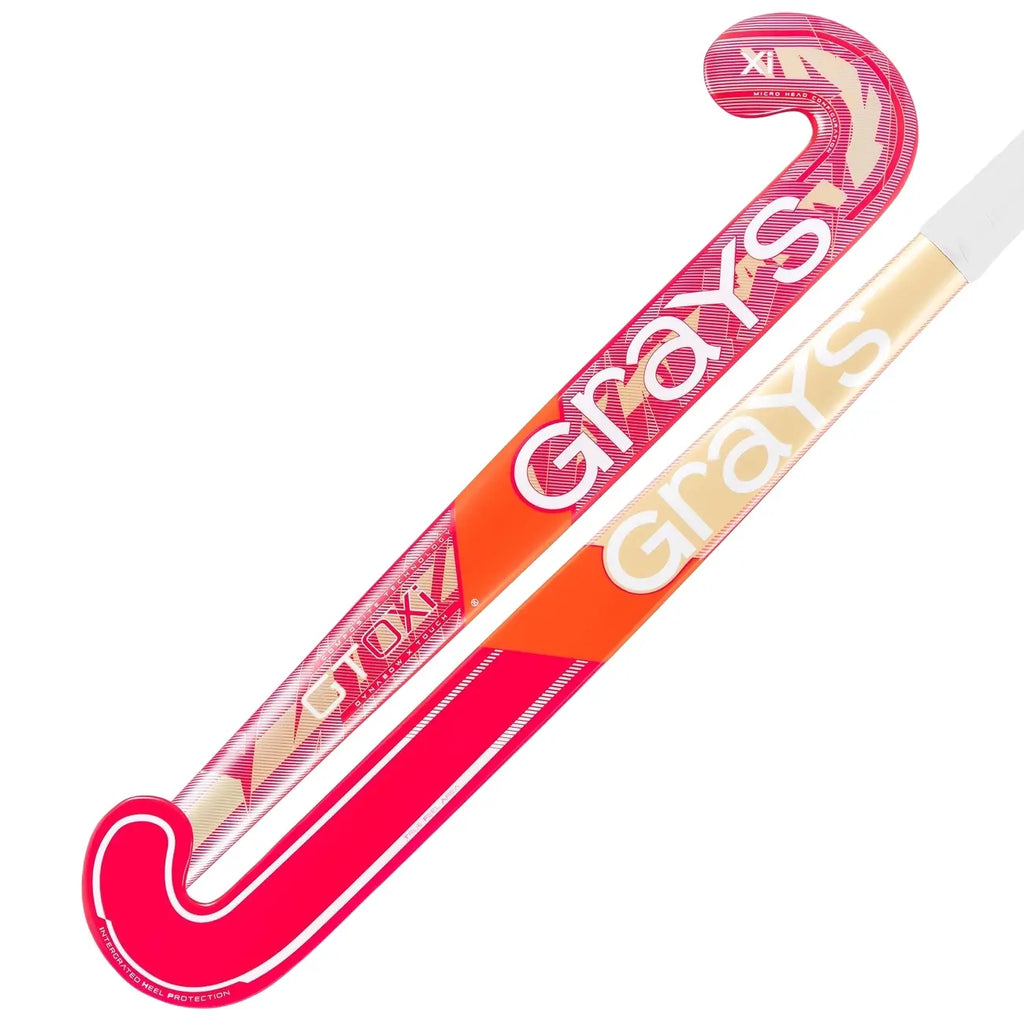 Grays GT0Xi Ultrabow - Hot Red/Coral - Junior Hockeystick