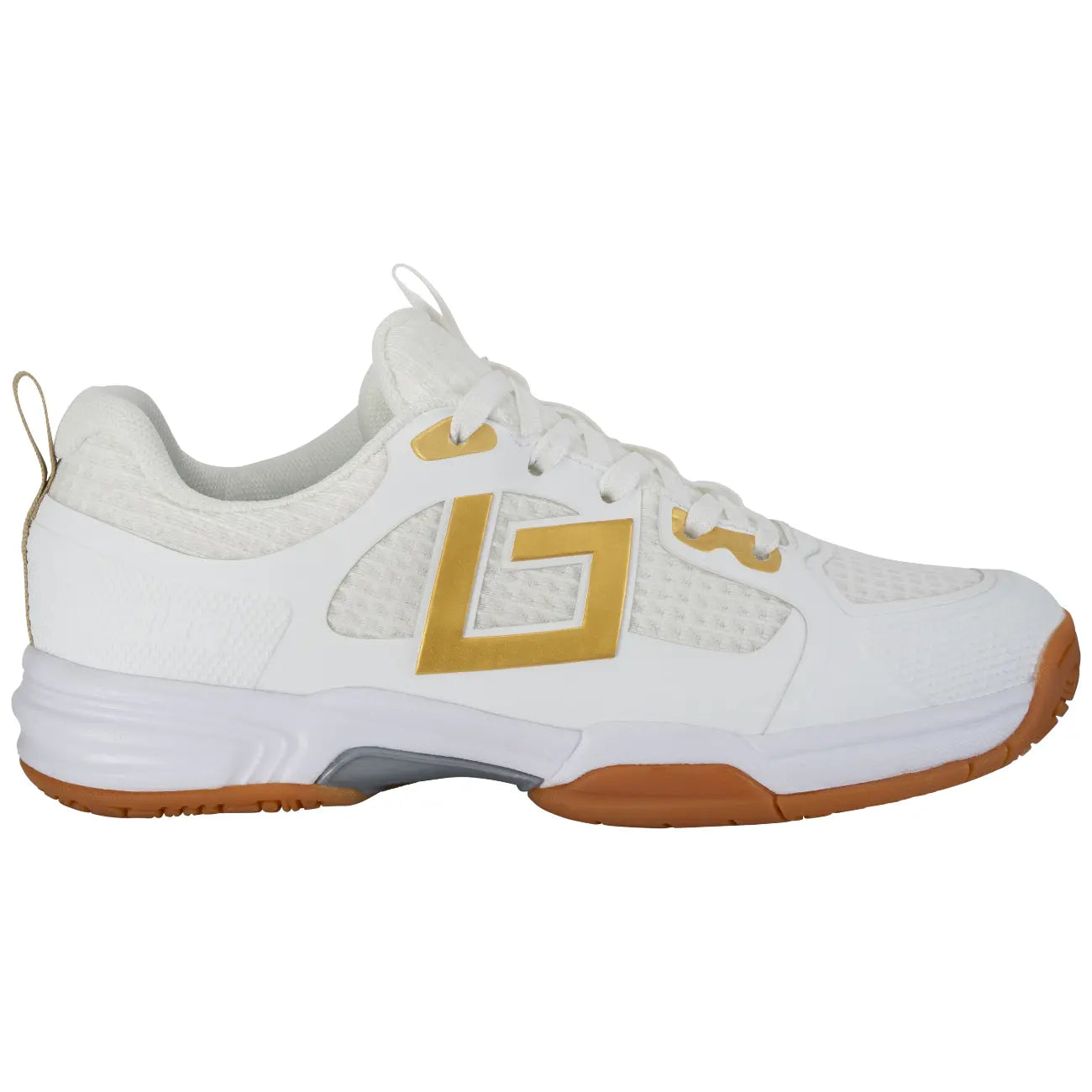 Brabo Shoe Indoor Tribute White/Gold Hockeyschoen