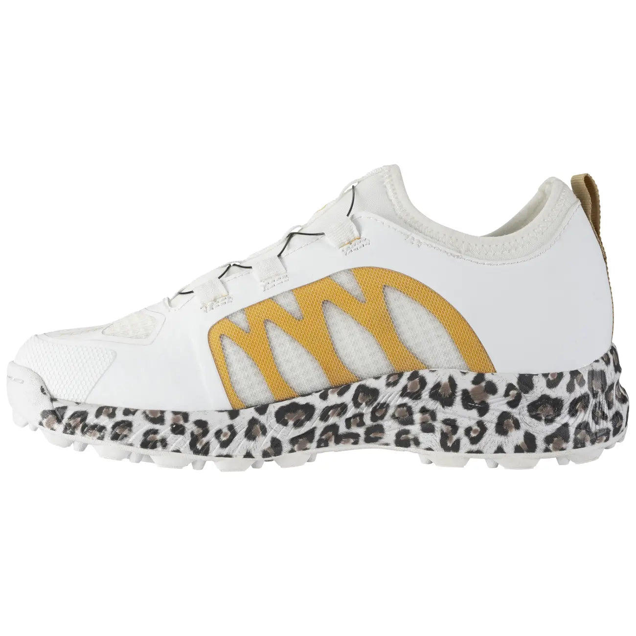 Brabo Shoe Elite Wh/Gold/Leo QuickLock Hockeyschoen