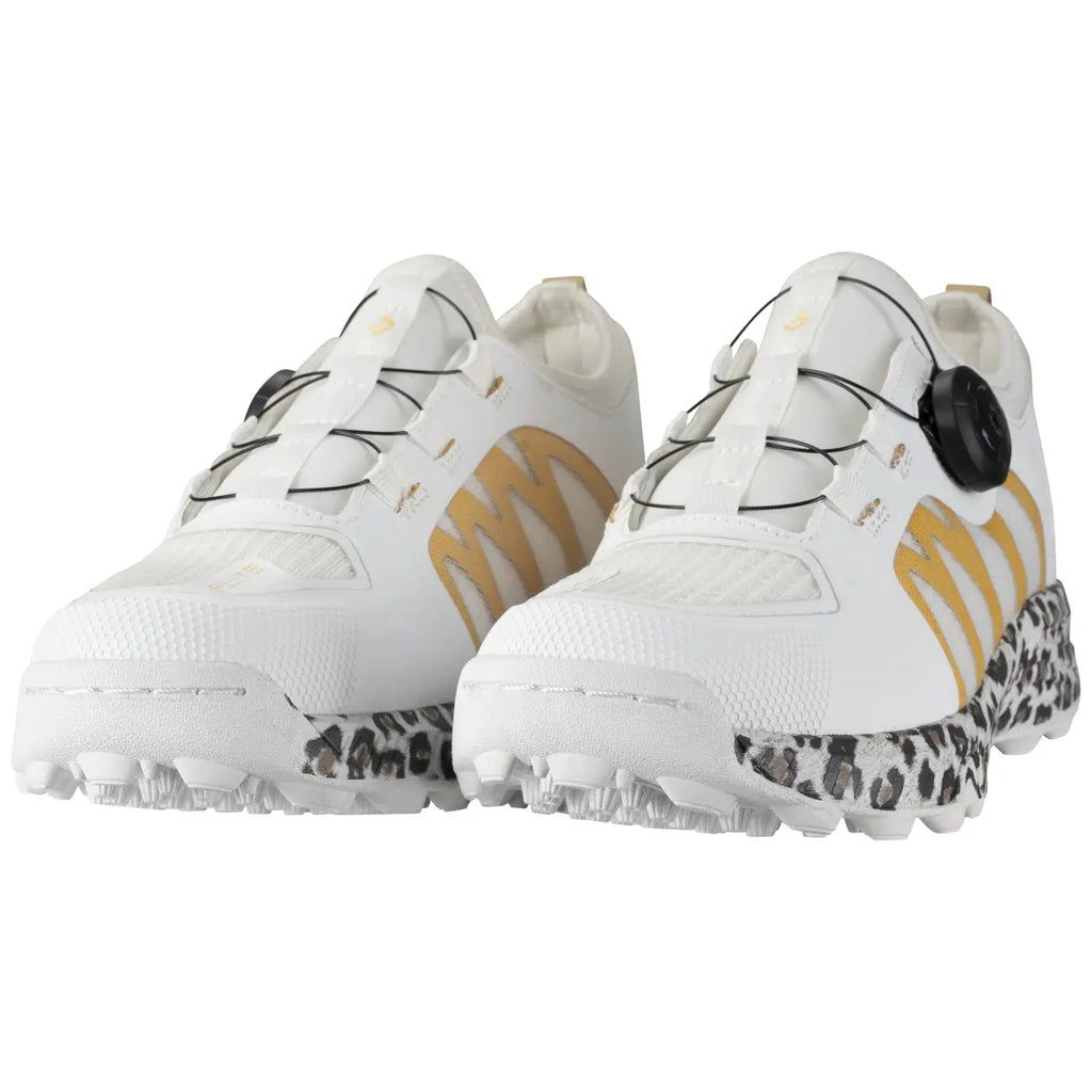 Brabo Shoe Elite Wh/Gold/Leo QuickLock Hockeyschoen