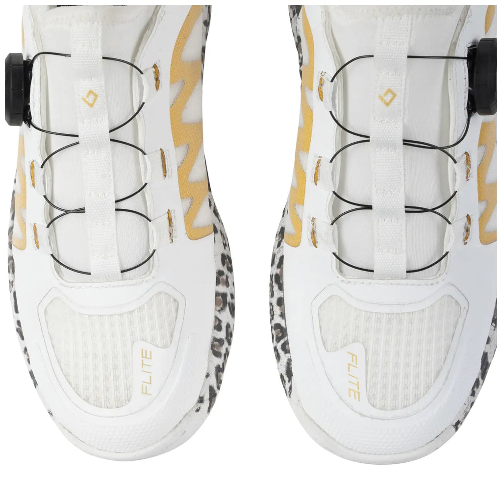 Brabo Shoe Elite Wh/Gold/Leo QuickLock Hockeyschoen