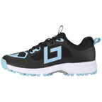 Brabo Shoe Tribute Black/L. Blue + Slide Hockeyschoen