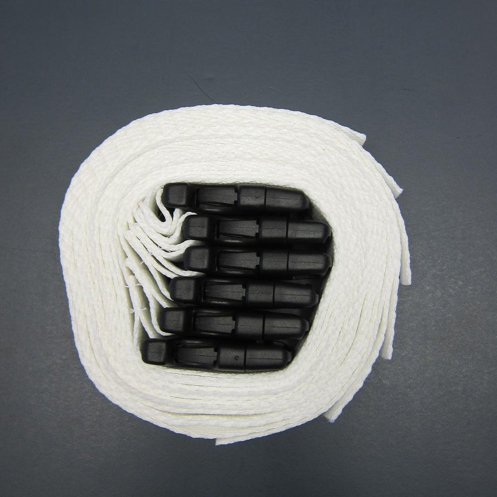 TK Junior Legguards Strap Set 4 PCS - White Keeper