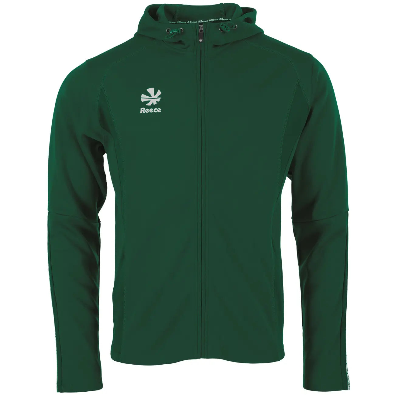 Reece Shift Hooded Full Zip Top - Bottle Green Kleding