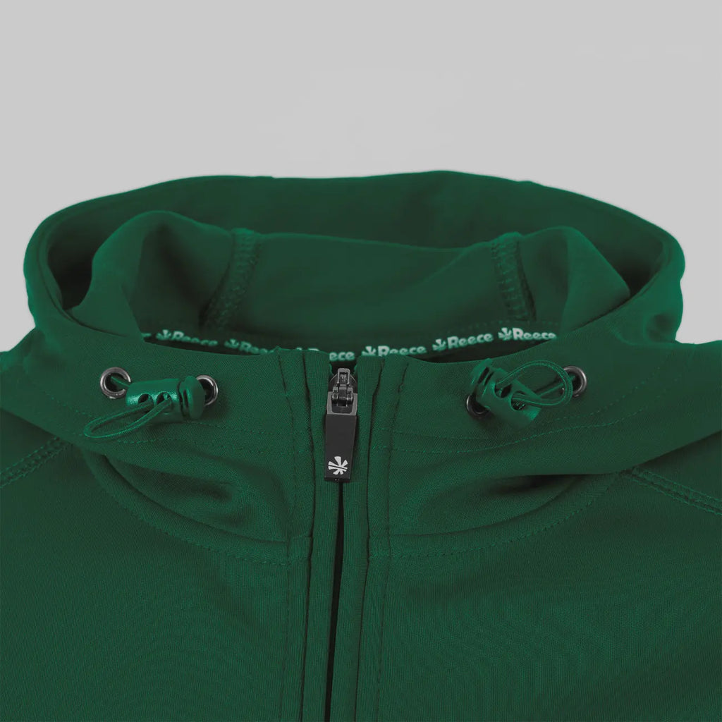 Reece Shift Hooded Full Zip Top - Bottle Green Kleding