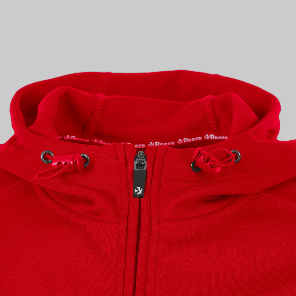 Reece Shift Hooded Full Zip Top - Red Kleding