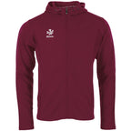 Reece Shift Hooded Full Zip Top - Burgundy Kleding