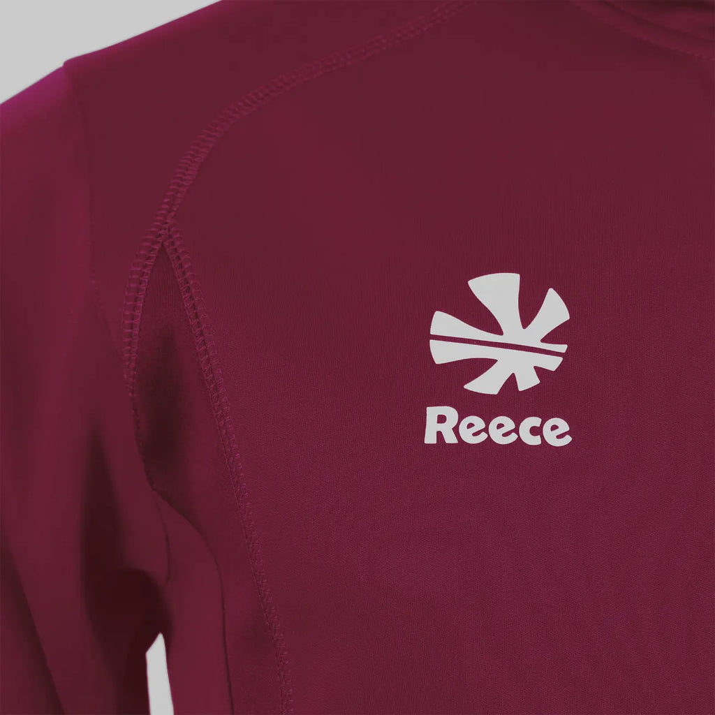 Reece Shift Hooded Full Zip Top - Burgundy Kleding