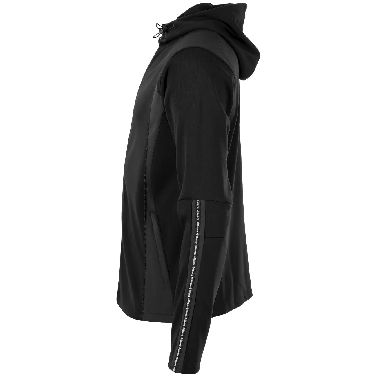 Reece Shift Hooded Full Zip Top - Black Kleding