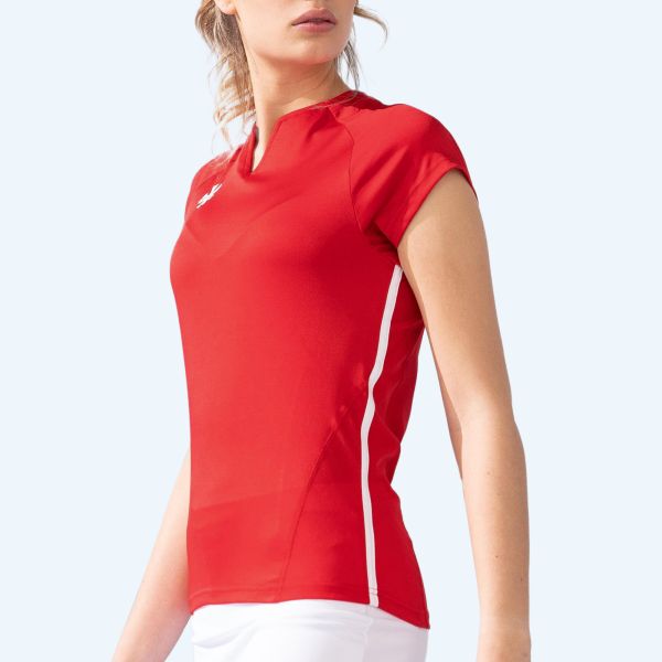 Reece Rise Shirt Ladies - Red Kleding