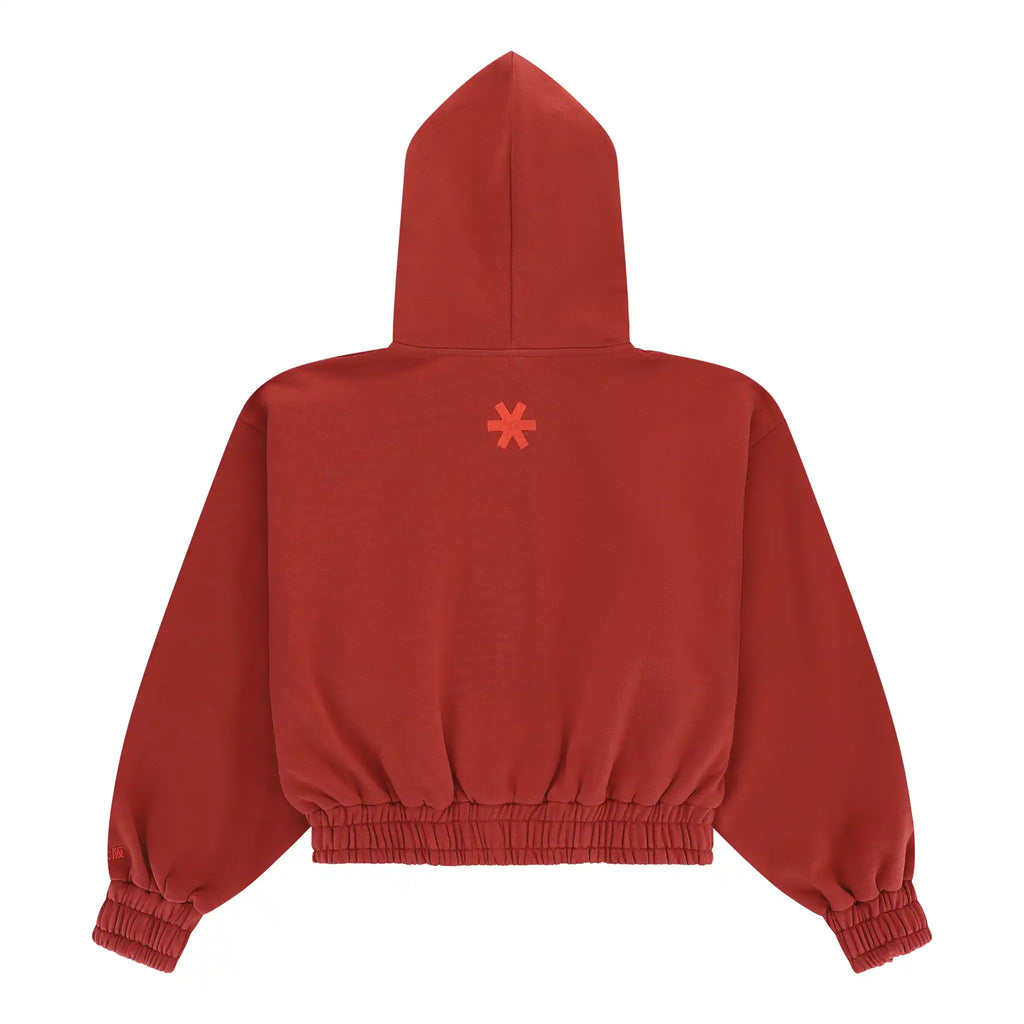 Osaka Women Full Zip Hoodie Cropped - Brunette Kleding